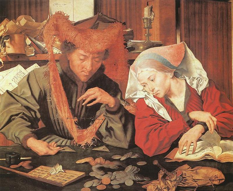 REYMERSWALE, Marinus van Money-Changer and his Wife China oil painting art